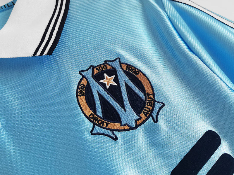 Camiseta retro de visitante II del Marsella 98/99 para hombre - Azul