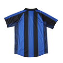 Camiseta retro de local del Inter de Milán 01/02 para hombre - Negra y azul