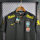 Camiseta Nike de viaje II para hombre de la selección nacional de Brasil 20/21 - Negra