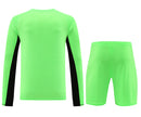 Conjunto de portero de manga larga para hombre del Manchester United 23/24 - Verde