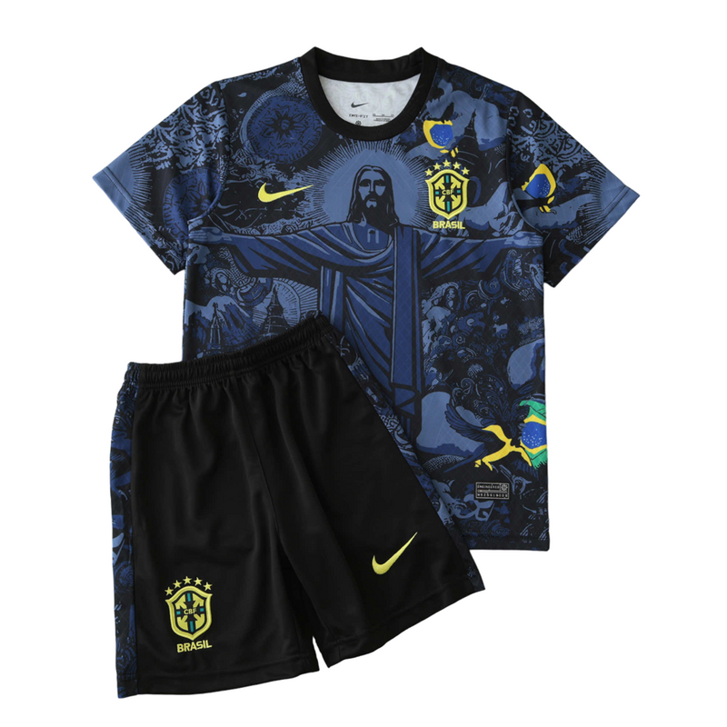 Camiseta y pantalón corto especial Cristo Redentor Brasil 24/25 - Azul