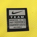 Camiseta retro de manga larga del Barcelona Away II 09/10 para hombre - Amarilla