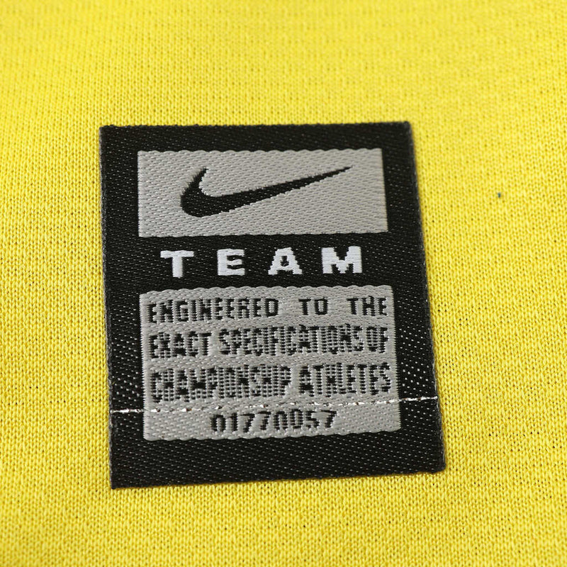 Camiseta retro de manga larga del Barcelona Away II 09/10 para hombre - Amarilla
