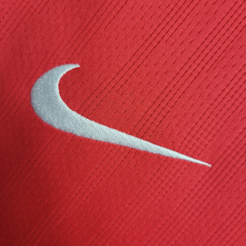 Camiseta retro Nike para aficionado del Manchester United 2008 (para hombre) - Roja
