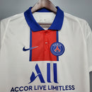 Camiseta Nike retro de visitante del Paris Saint Germain 20/21 para hombre - Blanca