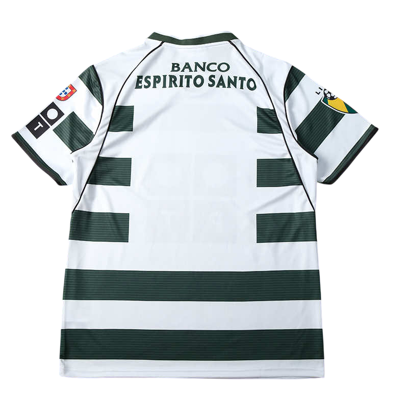 Camiseta retro de local del Sporting I 02/03 Fan Rebook para hombre - Verde y blanco