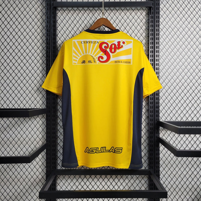 Camiseta retro Nike para aficionados de México América 00/01 - Amarilla
