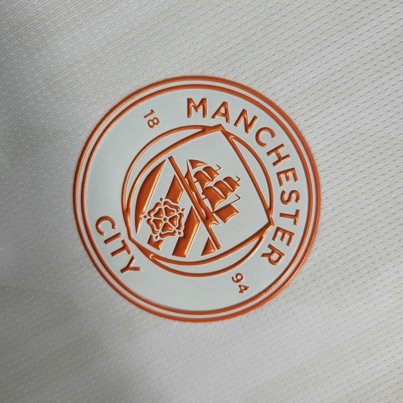 Camiseta de aficionado Puma del Manchester City Away II 23/24 para hombre - Beige