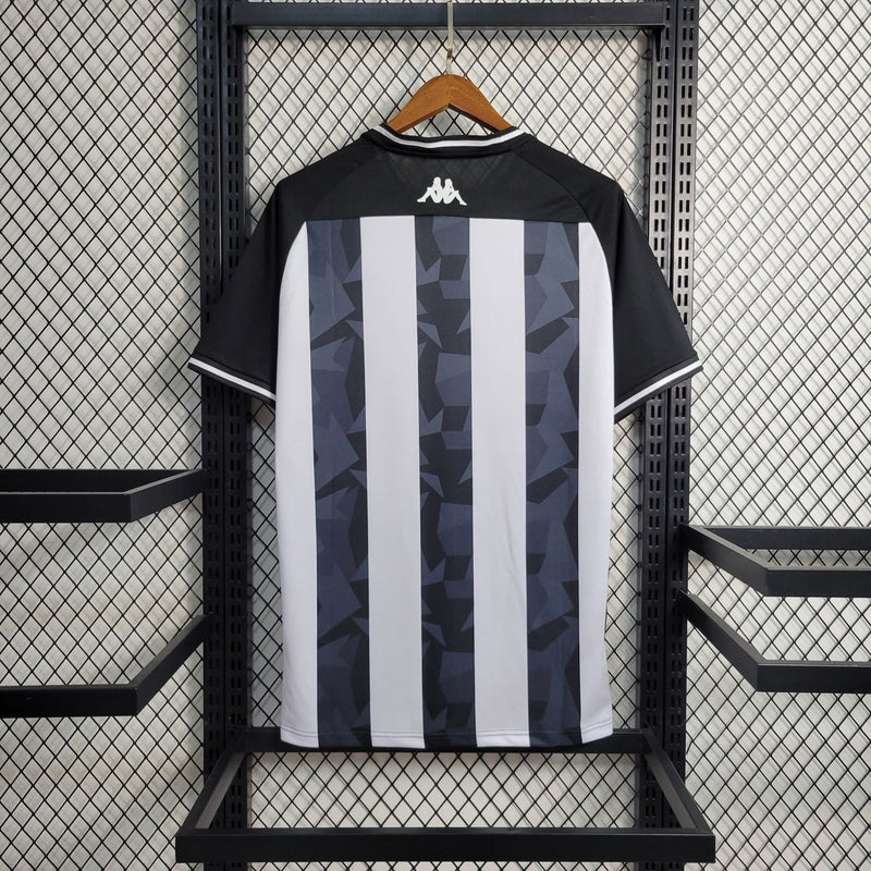 Camiseta de aficionado Kappa del Botafogo Home 19/20 para hombre - Blanco y negro