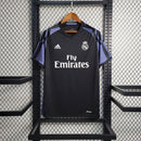 Camiseta retro de aficionado Adidas del Real Madrid II 15/16 para hombre - Negra