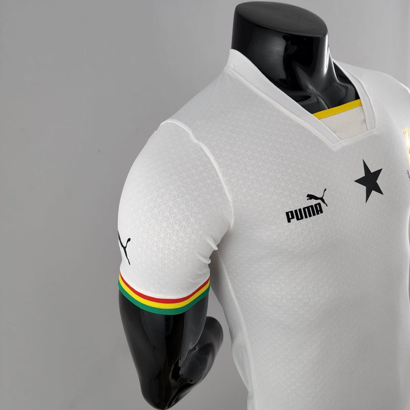 Camiseta de jugador de la selección nacional de Ghana 22/23 de Puma para hombre - Blanco