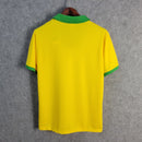 Camiseta retro 57/58 de la selección brasileña masculina - Amarilla