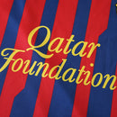 Camiseta retro de local del Barcelona 11/12 para hombre - Azul rey y rojo