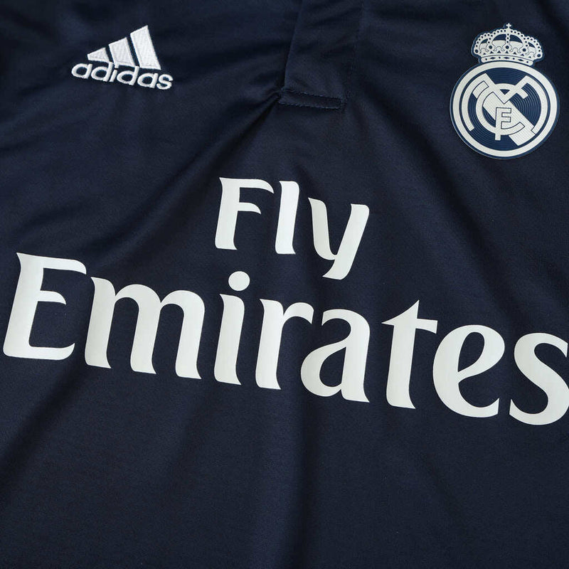 Camiseta retro de aficionado del Real Madrid Visitante II 15/16 para hombre - Azul