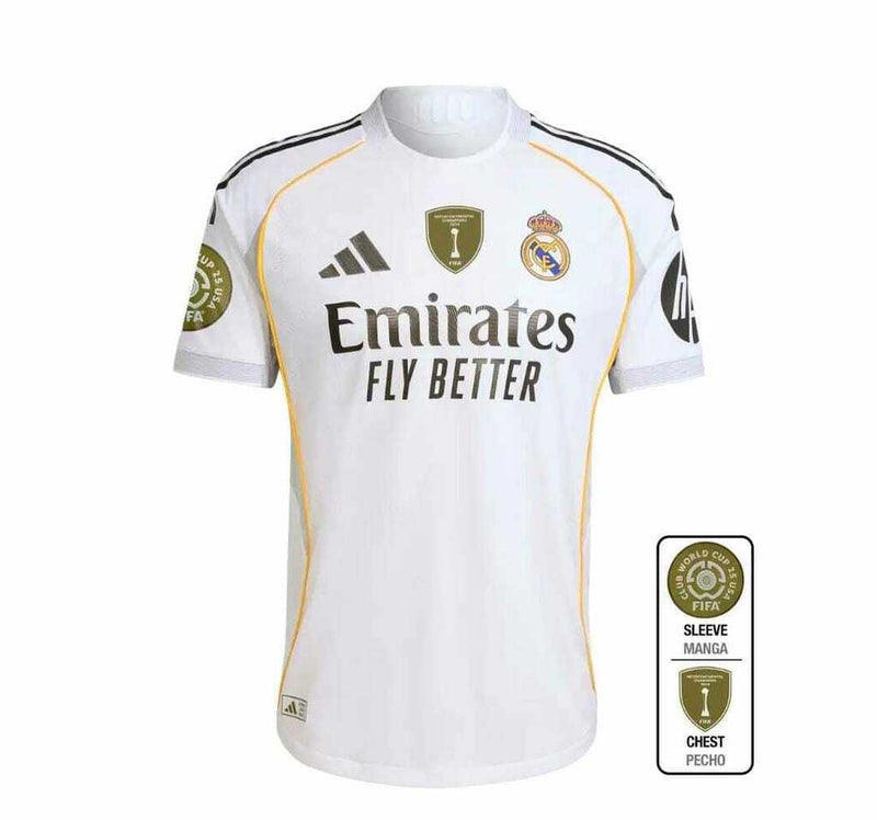 Camiseta de local del Real Madrid 2025/26 para hombre - Blanca