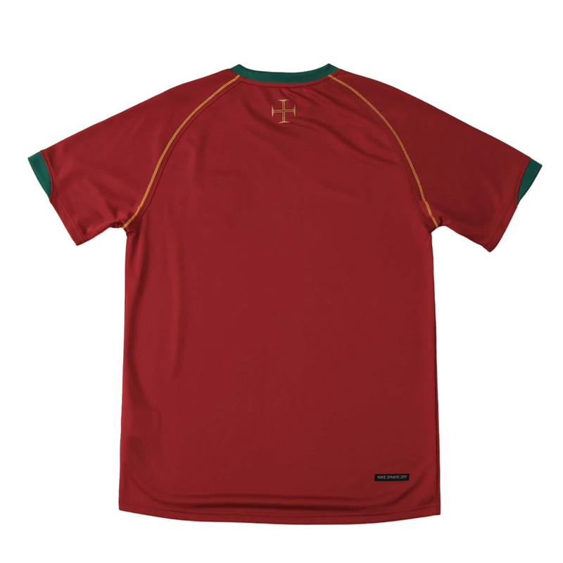 Camiseta retro de local de la selección nacional de Portugal 2006 para hombre - Roja
