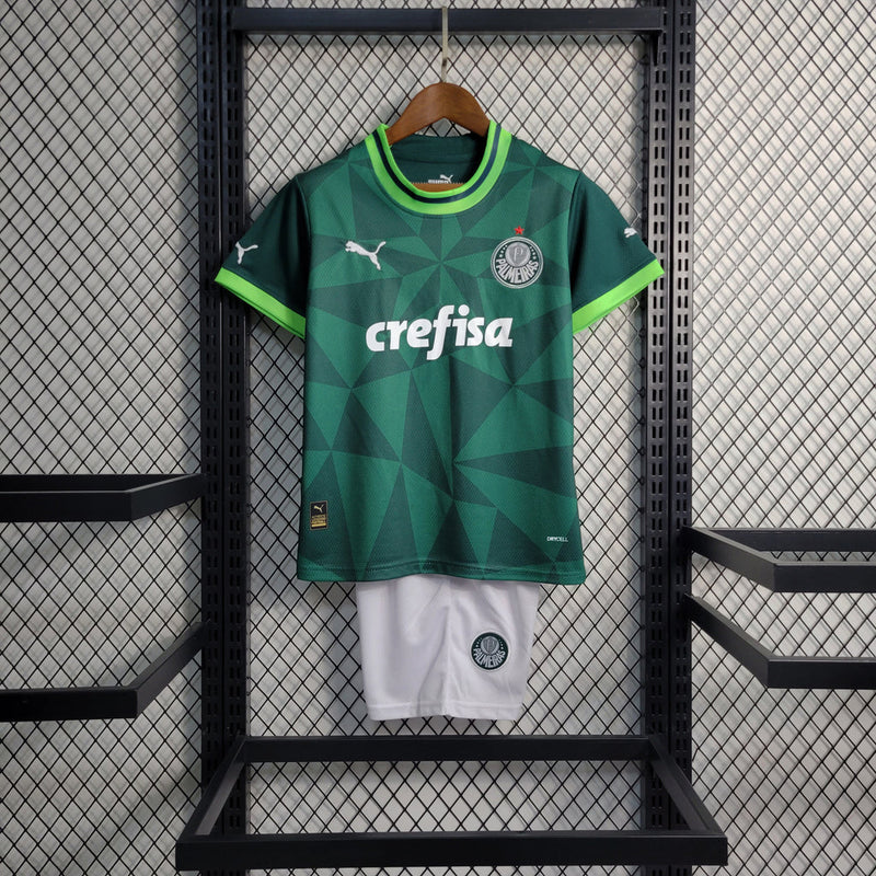 Camiseta y pantalón corto Palmeiras para niños 23/24 I - Verde