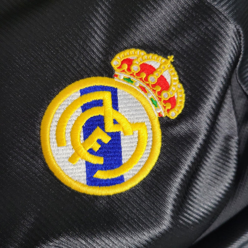 Camiseta retro de aficionado Adidas Real Madrid II 99/01 para hombre - Negra