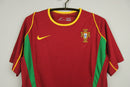 Camiseta retro de local de la selección nacional de Portugal 2002 para hombre - Roja