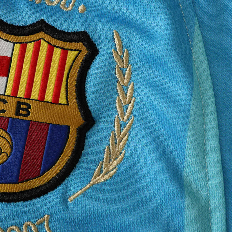 Camiseta retro de aficionado del Barcelona II 07/08 para hombre - Azul bebé