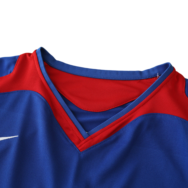 Camiseta retro de aficionado del Manchester United Away II 05/06 para hombre - Azul