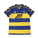 Camiseta retro de aficionado del Parma Home 01/02 para hombre - Azul y amarillo