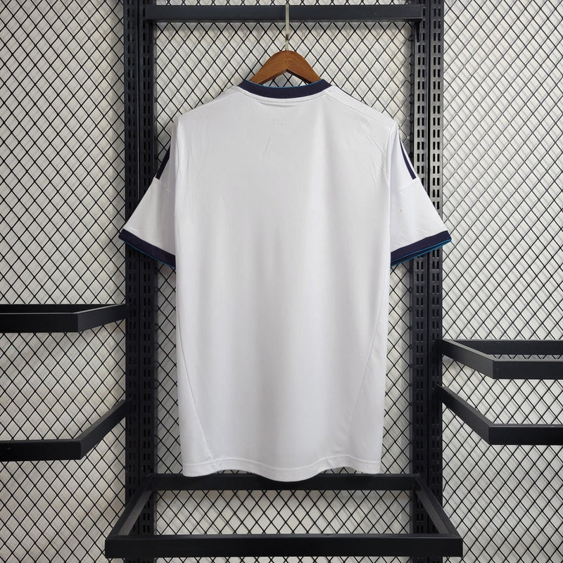 Camiseta retro del Real Madrid 12/13 Adidas Fan para hombre - Blanca