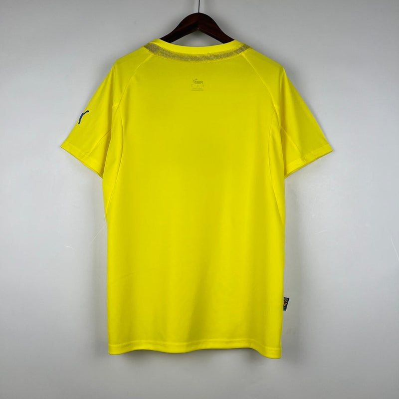 Camiseta retro local del Villarreal I 05/06 Puma Fan para hombre - Amarillo