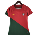Camiseta Nike de local de la selección nacional de Portugal 22/23 para mujer - Roja y verde
