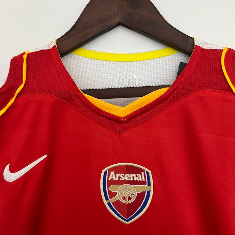 Camiseta Nike retro para aficionado del Arsenal I 04/05 para hombre - Roja