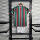 Camiseta y pantalón corto infantil Fluminense 23/24 I - Tricolor