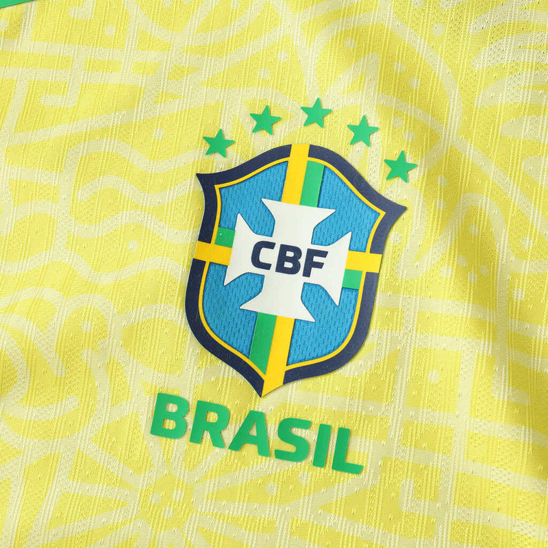 LISTO PARA ENTREGA Brasil Local I 24/25 Jugador Masculino - Amarillo