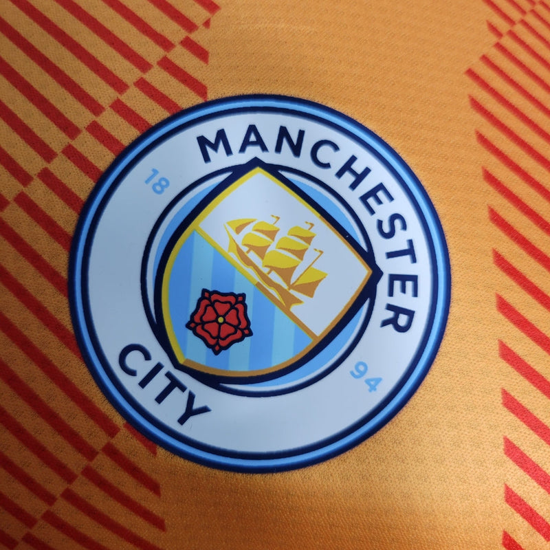 Camiseta de portero Puma del Manchester City 22/23 para hombre - Naranja