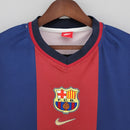 Camiseta retro Nike de local del Barcelona 98/99 para hombre - Azul y granate
