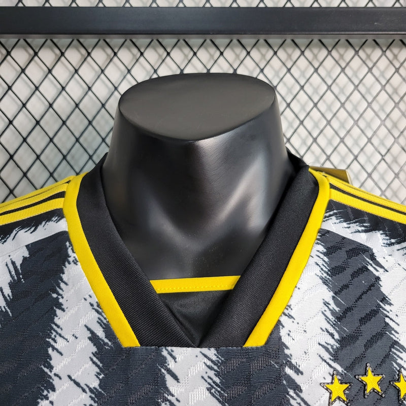 Camiseta Adidas de jugador Juventus I 23/24 para hombre - Blanco y negro
