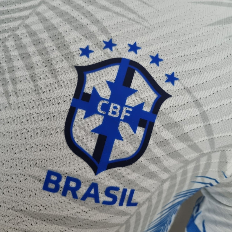 Camiseta Nike de jugador de la selección brasileña edición especial para hombre - Blanca