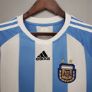Camiseta retro de la selección argentina 2010 de Adidas para hombre - Azul y blanca
