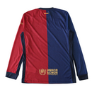 Camiseta de manga corta de jugador del Barcelona Home 24/25 para hombre - Rojo y azul