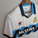 Camiseta retro de visitante II del Inter de Milán 90/91 para hombre - Blanca