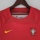 Camiseta Nike de local de la selección nacional de Portugal 22/23 para mujer - Roja y verde