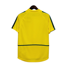 Camiseta retro de local de la selección brasileña 2002 para hombre - Amarilla