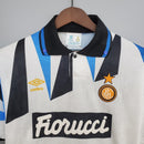 Camiseta retro de visitante II del Inter de Milán 92/93 para hombre - Blanca