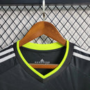 Camiseta retro de manga larga para aficionado Adidas del Real Madrid II 10/11 para hombre - Azul