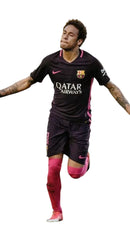 Camiseta retro de visitante del Barcelona 16/17 para hombre - Morada