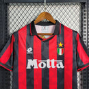 Camiseta de aficionado del Lotto de la Roma Milán II 93/94 para hombre - Blanco y negro