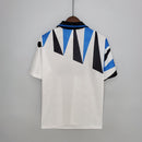 Camiseta retro de visitante II del Inter de Milán 92/93 para hombre - Blanca