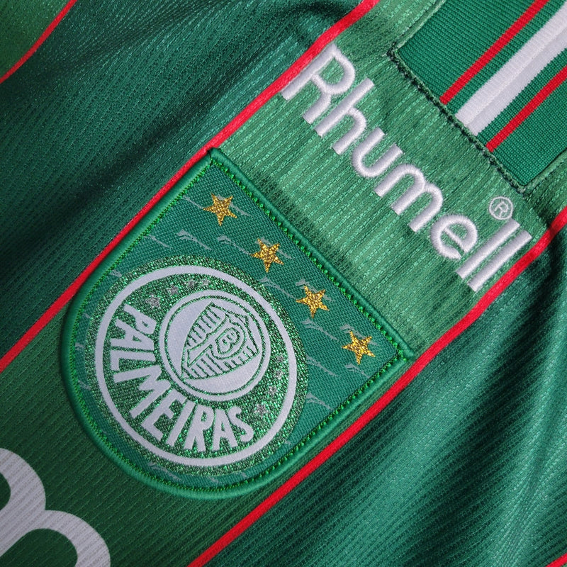 Camiseta Palmeiras Retro I 1999 Libertadores Fan Rhumell - Hombre - Verde