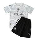 Camiseta y pantalón corto de local del Manchester City Dragon 24/25 - Blanco