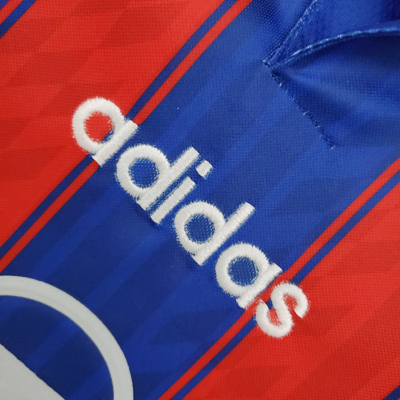 Camiseta Adidas retro del Bayern Múnich 1995/97 para hombre (azul y roja)