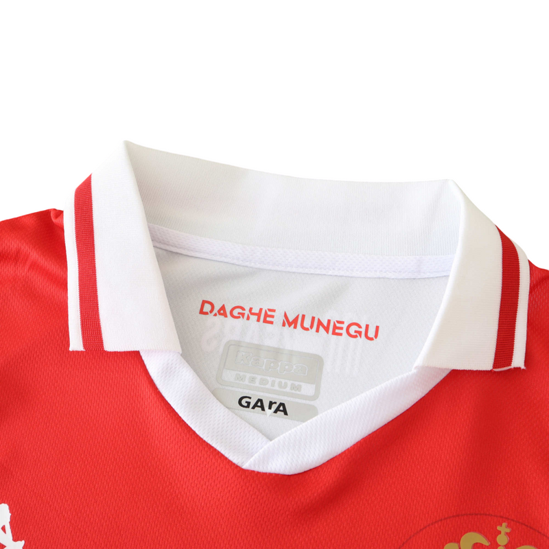 Camiseta de local del Mónaco 24/25 para hombre (blanco y rojo)